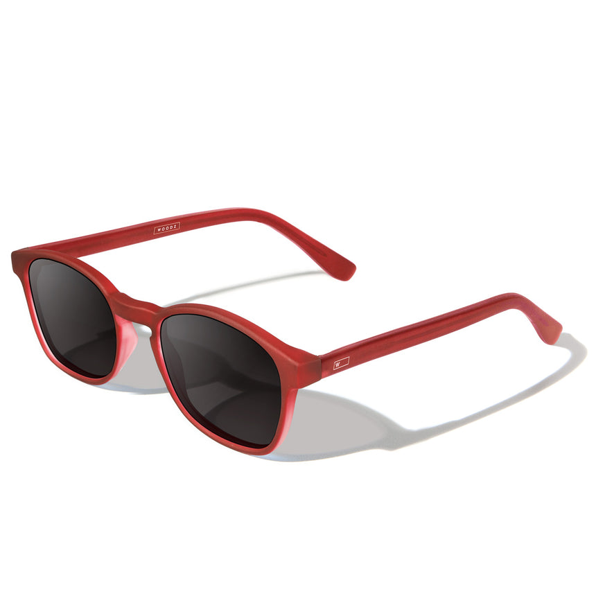 Óculos de Sol todo de Acetato | Woodz Olli Red Fosco