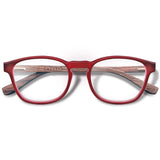 Armação de Acetato com Madeira | Woodz Olli Red Fosco