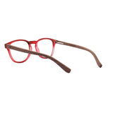 Armação de Acetato com Madeira | Woodz Olli Red Fosco