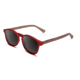 Óculos de Sol de Acetato com Madeira | Woodz Olli Red Fosco