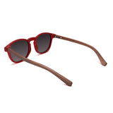 Óculos de Sol de Acetato com Madeira | Woodz Olli Red Fosco