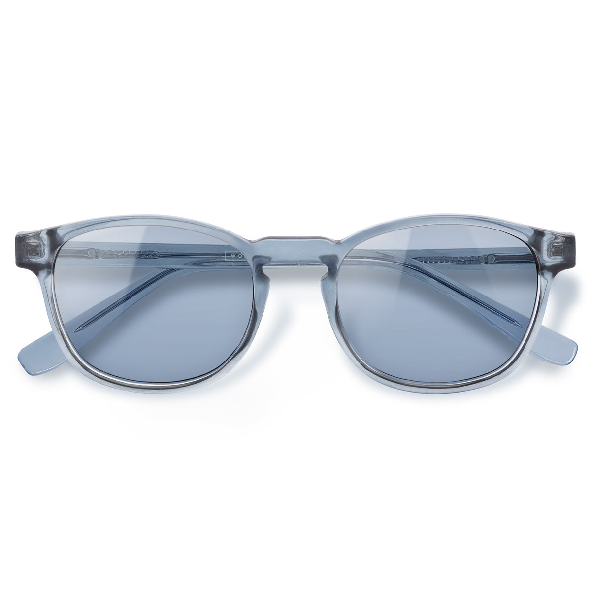 Olli Sky com lente colorida azul