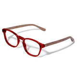 Armação de Acetato com Madeira | Woodz Olli Vinho