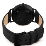 Relógio de Aço com Madeira | Woodz Ox Nut (Pulseira Couro Preto)