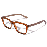 Armação de Acetato com Madeira | Woodz Reno Marrom