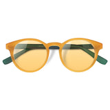 Óculos de Sol Mix Color | Woodz Taylor Amarelo e Verde Copa (Haste Verde Fosco)