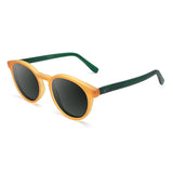 Óculos de Sol Mix Color | Woodz Taylor Amarelo e Verde Copa (Haste Verde Fosco)