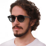 Óculos de Sol todo de Acetato | Woodz Taylor Black Fosco