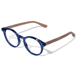 Armação de Acetato com Madeira | Woodz Taylor Blue