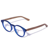 Armação de Acetato com Madeira | Woodz Taylor Blue Fosco