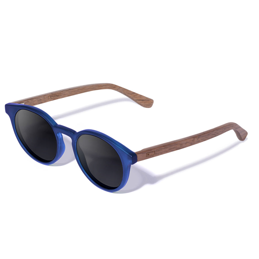 Óculos de Sol de Acetato com Madeira | Woodz Taylor Blue Fosco