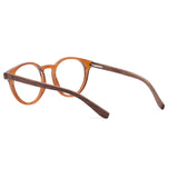 Armação de Acetato com Madeira | Woodz Taylor Marrom Brilho