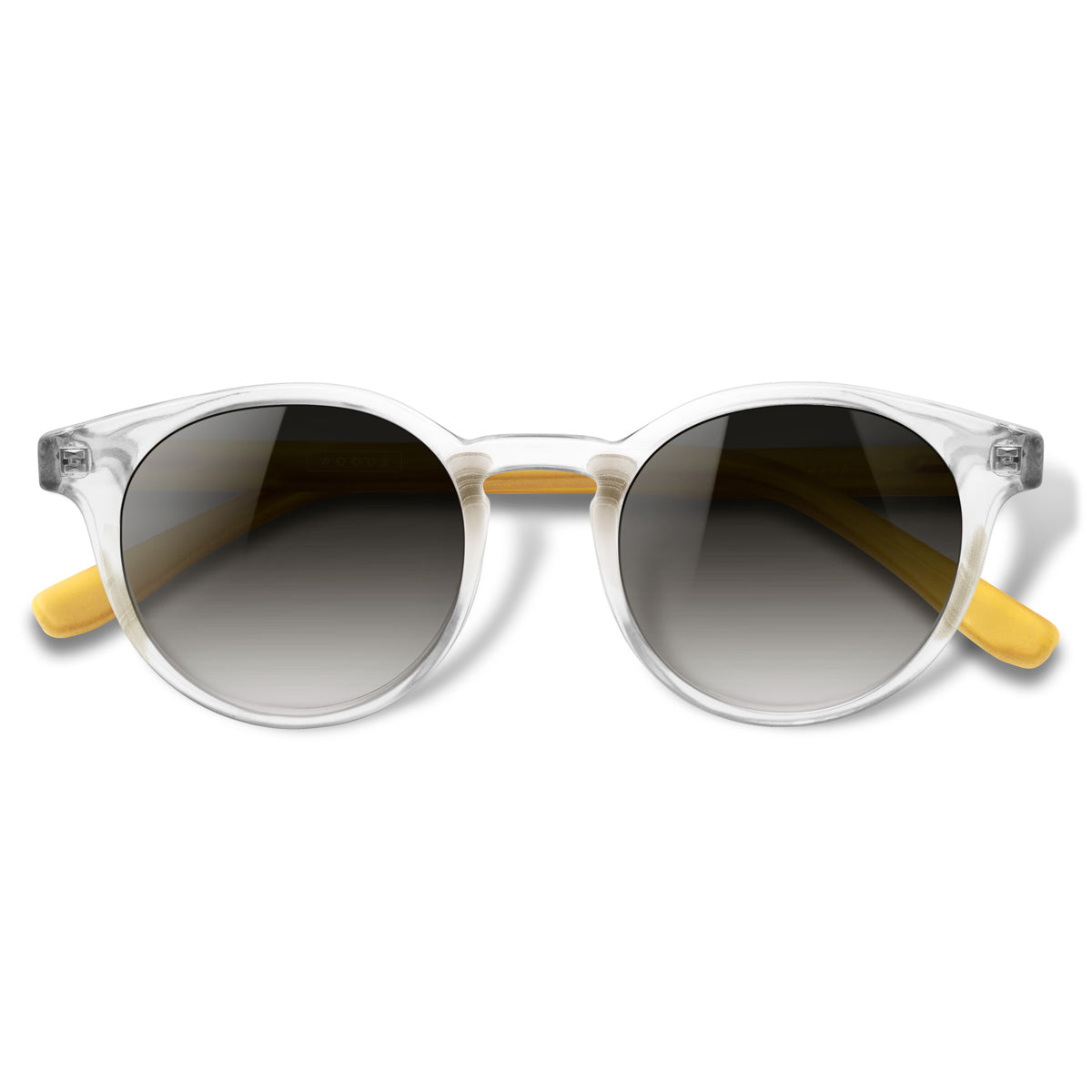 Taylor Cristal Transparente com haste amarela