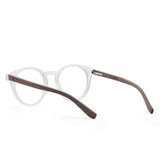 Armação de Acetato com Madeira | Woodz Taylor Cristal Fosco