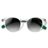 Taylor Cristal Transparente com haste verde