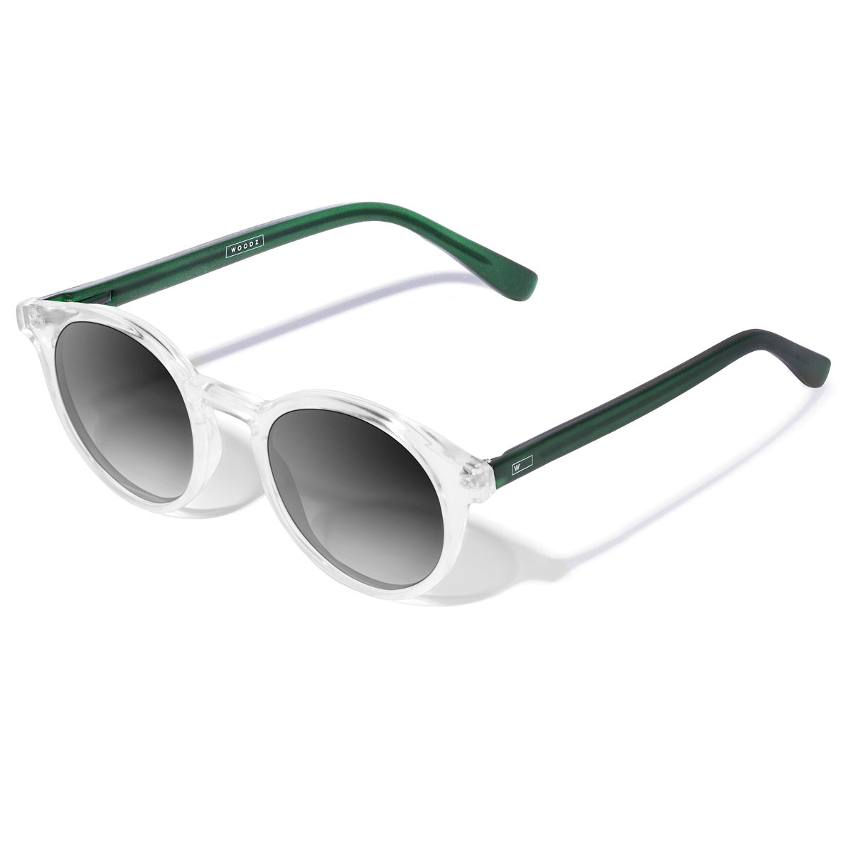 Taylor Cristal Transparente com haste verde