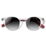 Taylor Cristal Transparente com haste vermelha