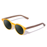 Óculos de Sol de Acetato com Madeira | Woodz Taylor Gold Fosco