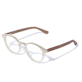 Armação de Acetato com Madeira | Woodz Taylor Off White