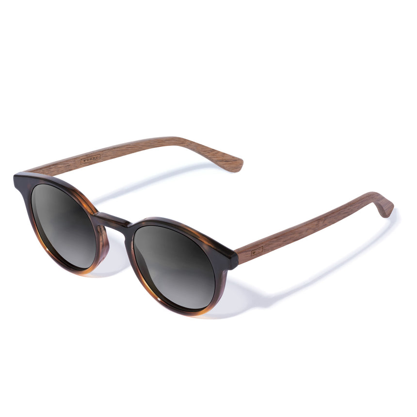 Óculos de Sol de Acetato com Madeira | Woodz Taylor Tortoise Brilho