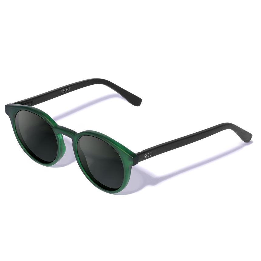 Óculos de Sol Mix Color | Woodz Taylor Green Fosco (Haste Preta)