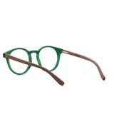 Armação de Acetato com Madeira | Woodz Taylor Green Fosco