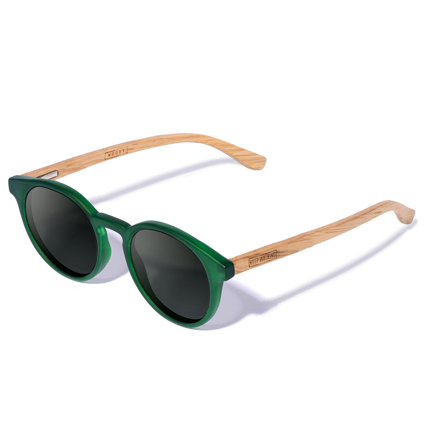 Óculos de Sol de Acetato com Madeira | Taylor Green Label (Woodz x Johnnie Walker)