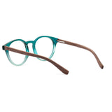 Armação de Acetato com Madeira | Woodz Taylor Verde Oceano