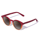 Óculos de Sol todo de Acetato | Woodz Taylor Vermelho Pôr do Sol Fosco