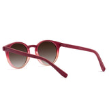 Óculos de Sol todo de Acetato | Woodz Taylor Vermelho Pôr do Sol Fosco