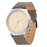 Relógio de Aço com Madeira | Woodz Titan Natura (Pulseira Couro Fendi)