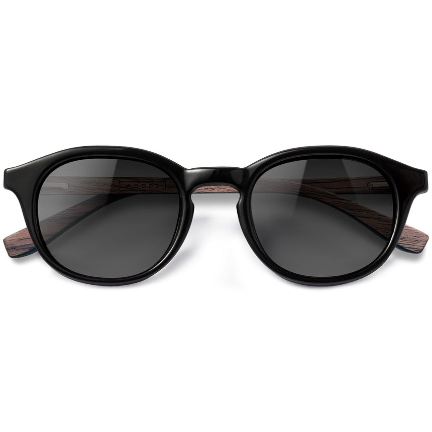 Óculos de Sol de Acetato com Madeira | Woodz Toshi Black
