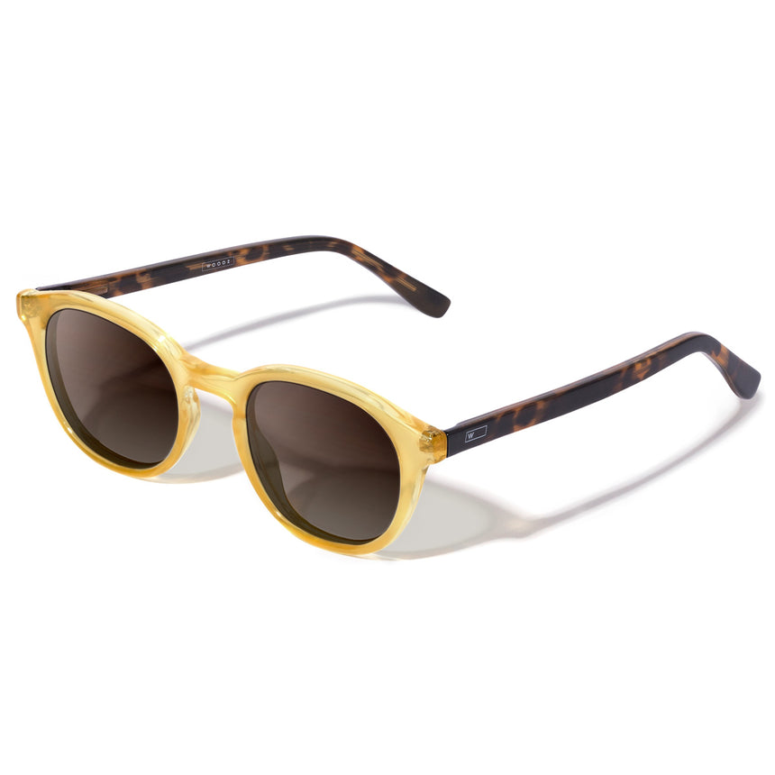 Óculos de Sol Mix Color | Woodz Toshi Gold (Haste Tortoise)