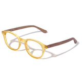 Armação de Acetato com Madeira | Woodz Toshi Gold