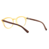 Armação de Acetato com Madeira | Woodz Toshi Gold