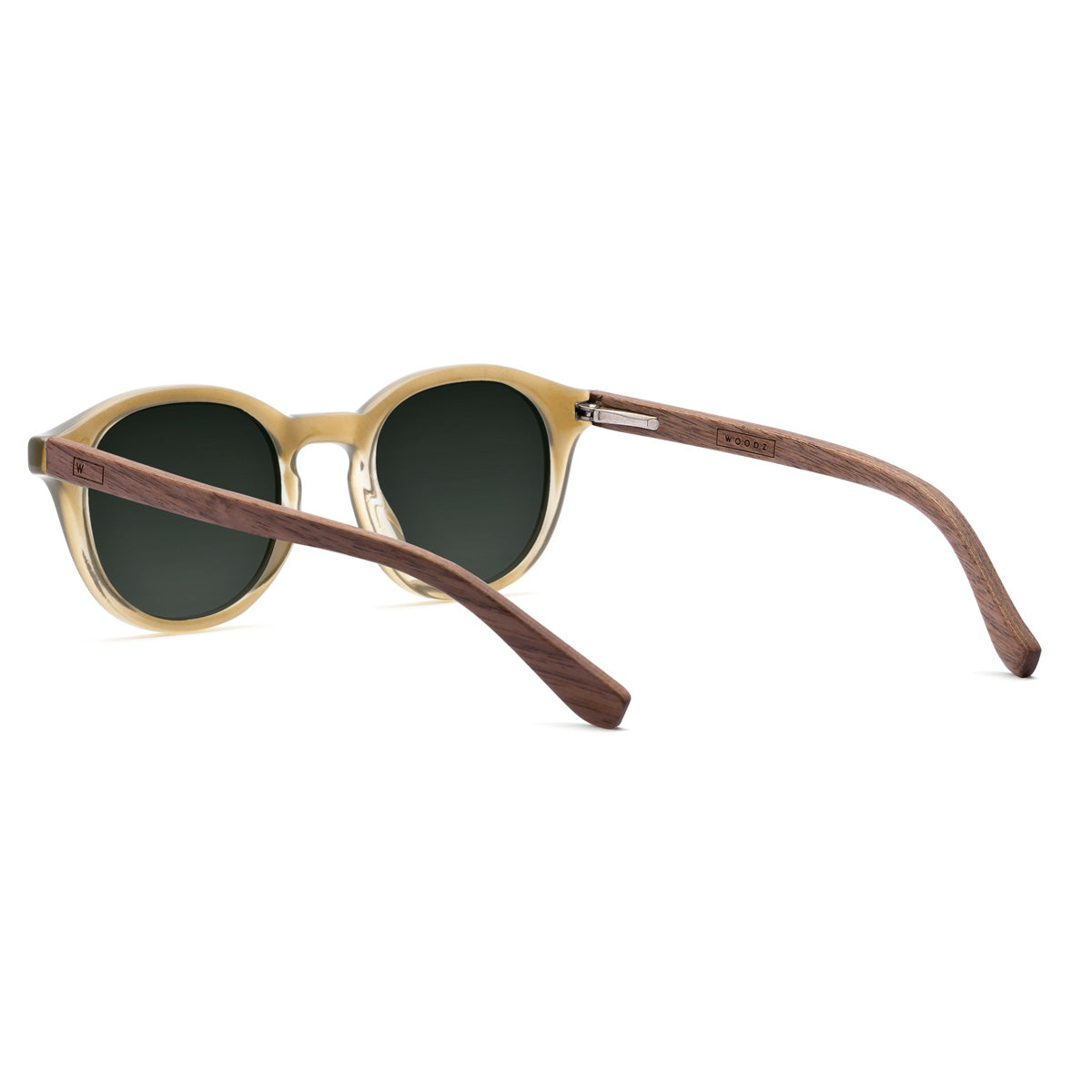 toshi Óculos de Sol de Acetato com Madeira | Woodz Toshi Amarelo Ocre