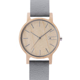 Relógio de Madeira | Woodz Vita (Pulseira de Pinatex Cinza)