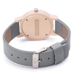 Relógio de Madeira | Woodz Vita (Pulseira de Pinatex Cinza)