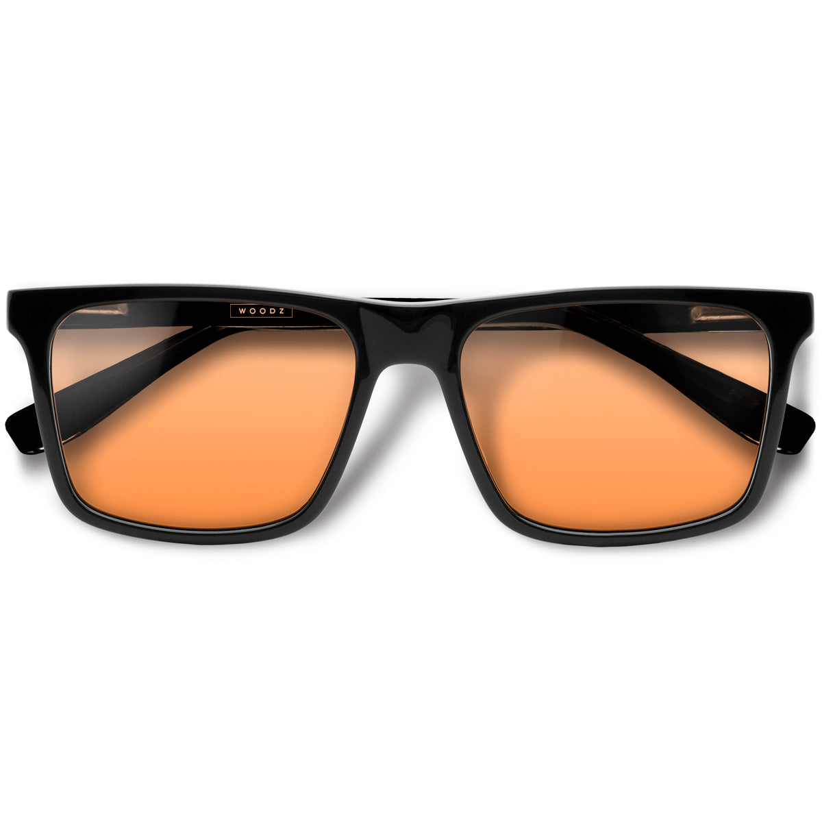 Zeta Black com lente colorida laranja