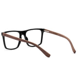 Armação de Acetato com Madeira | Woodz Zeta Black