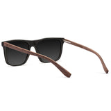 Óculos de Sol de Acetato com Madeira | Woodz Zeta Black Fosco