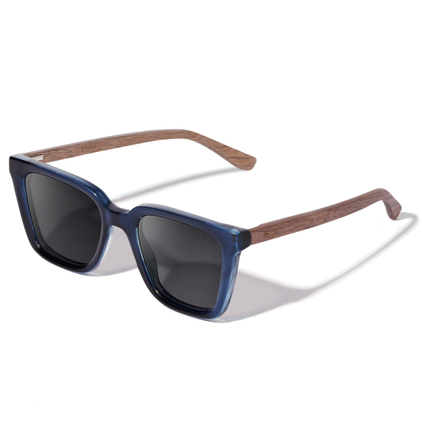 Óculos de Sol de Acetato com Madeira | Woodz Kim Blue