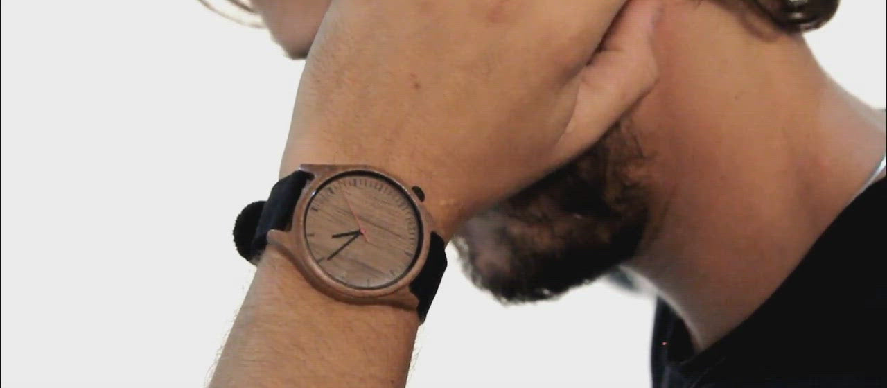 Relógio de Madeira | Woodz Sunset (Pulseira de Madeira Walnut)