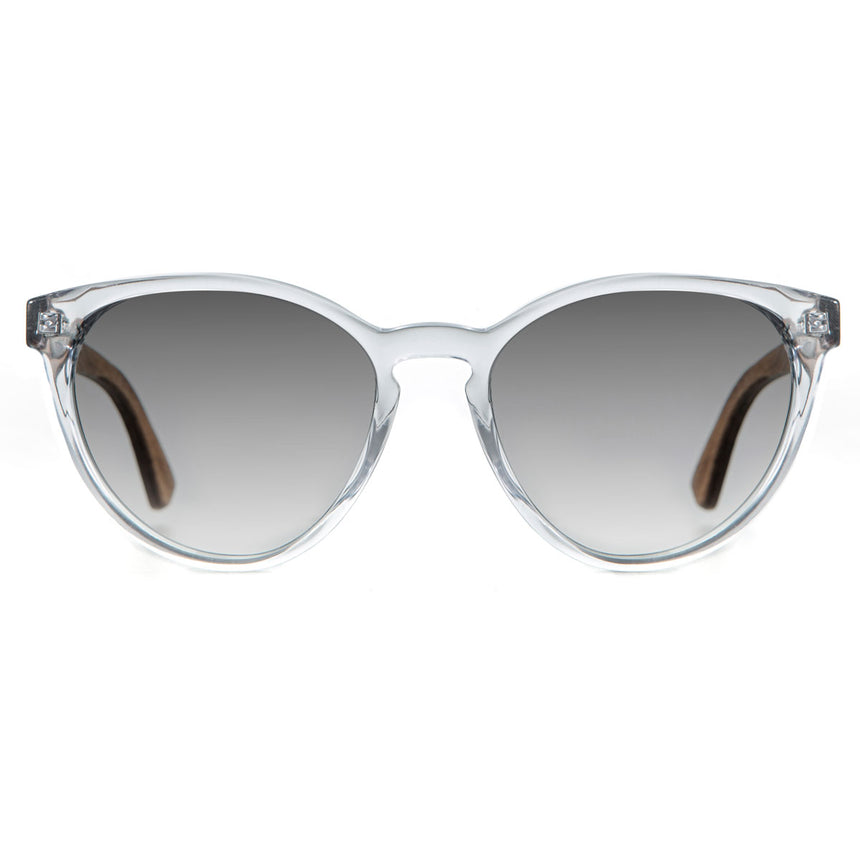 Óculos de Sol de Acetato com Madeira | Woodz Ava Cristal