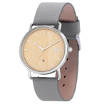 Steel & Wood Watch | Woodz Ax Natura (Pinatex Grey Strap)
