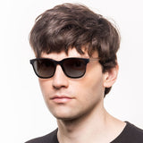 Óculos de Sol de Acetato com Madeira | Woodz Carter Black