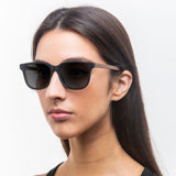 Óculos de Sol de Acetato com Madeira | Woodz Carter Black Fosco