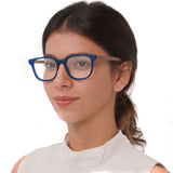 Armação de Acetato com Madeira | Woodz Carter Blue Fosco