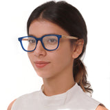 Armação de Acetato com Madeira | Carter Blue Label (Woodz x Johnnie Walker)