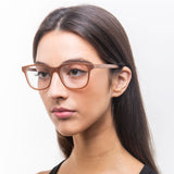 Armação de Acetato com Madeira | Woodz Carter Camel Fosco